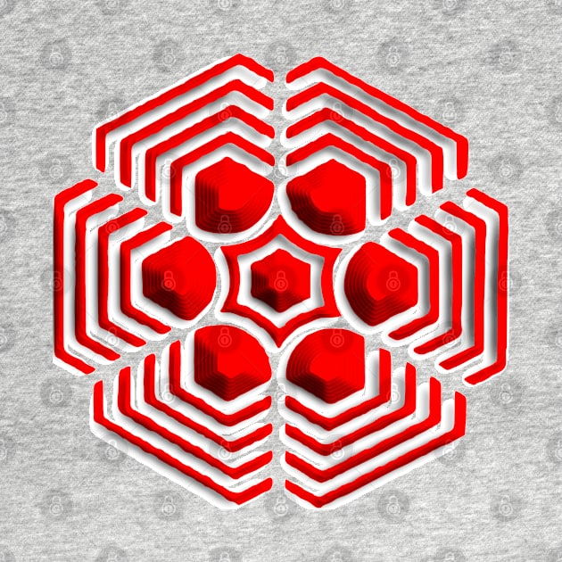 Red Optical Illusion by Nuletto